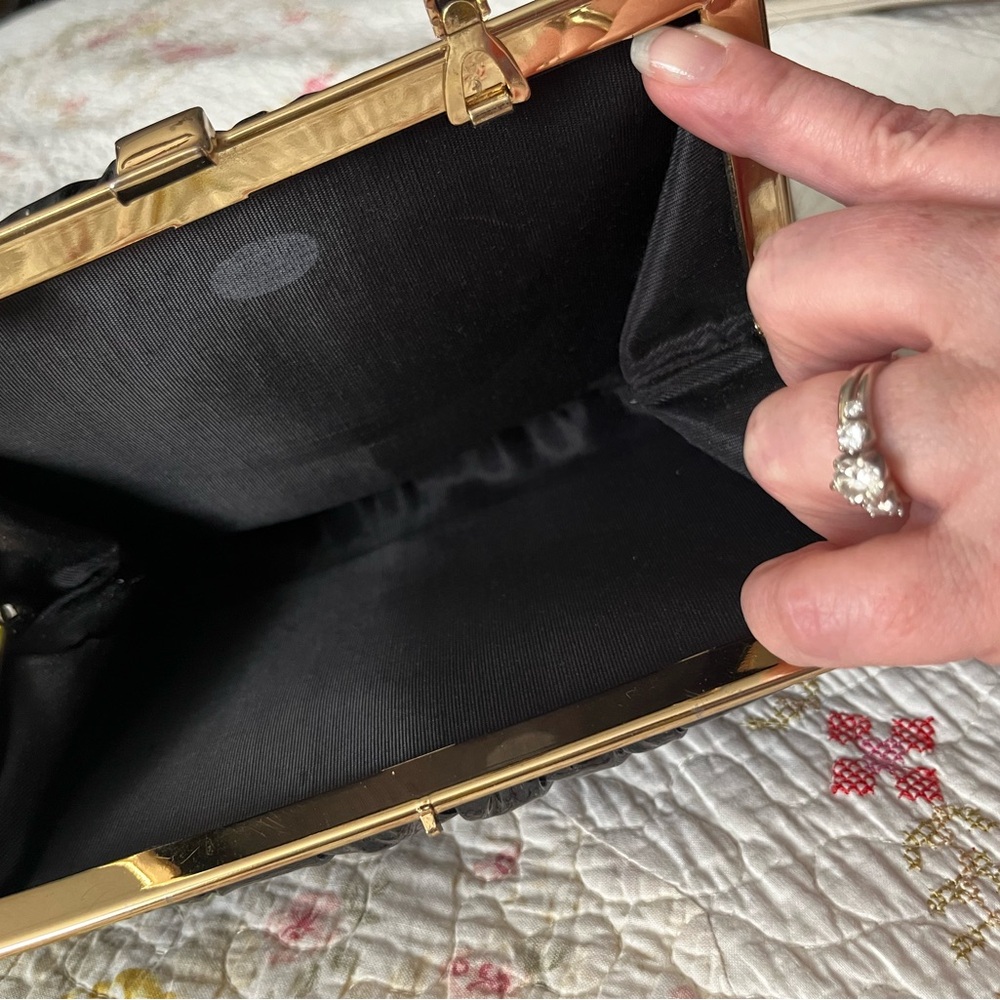 Vintage Ande Black Patent Leather Bag/Clutch “60’s” - Picture 5 of 12
